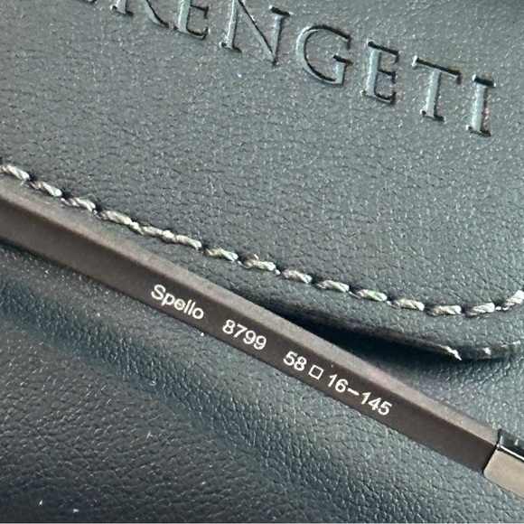 Serengeti Spello 8799 Aviator Unisex Sunglasses Prescription Lenses And Case - Picture 3 of 9